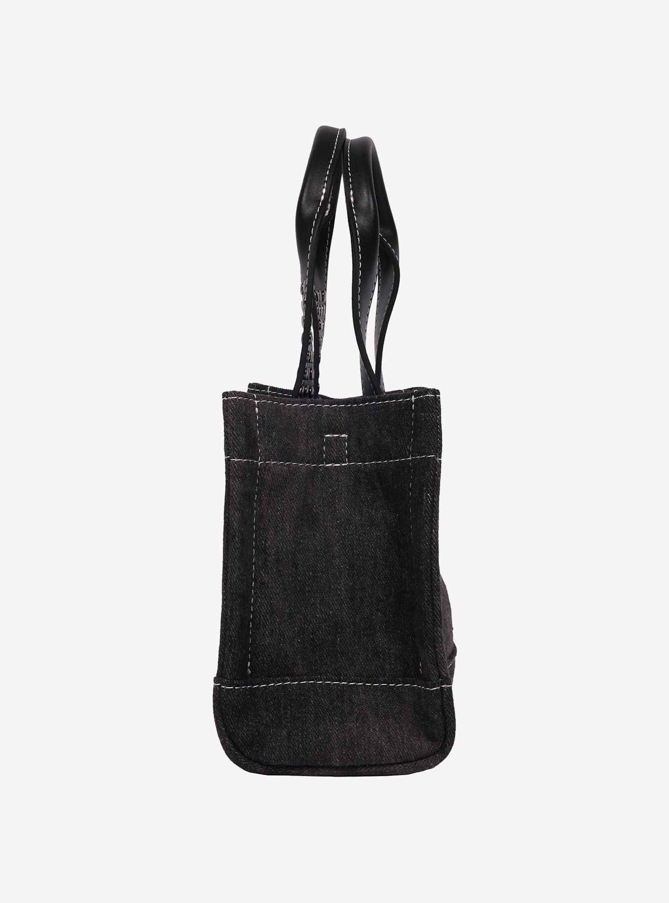 The Rolling Stones Black Denim Patch Mini Tote, , alternate - view 4