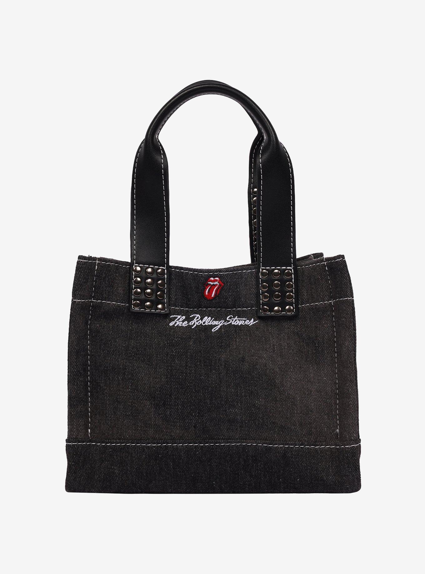 The Rolling Stones Black Denim Patch Mini Tote, , alternate - view 5