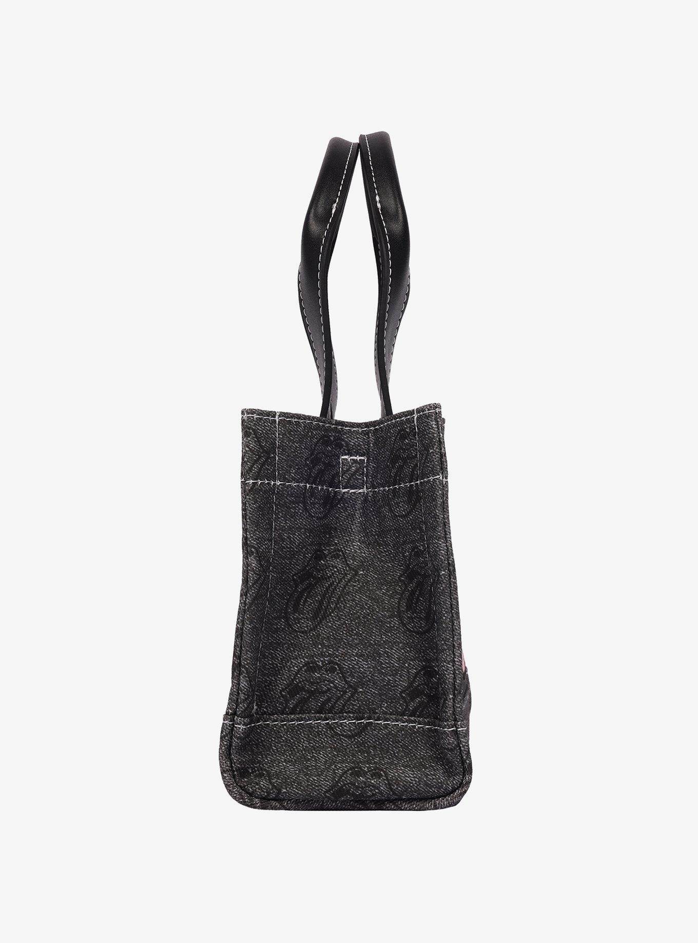 The Rolling Stones Black Denim Mini Tote Bag, , alternate - view 4