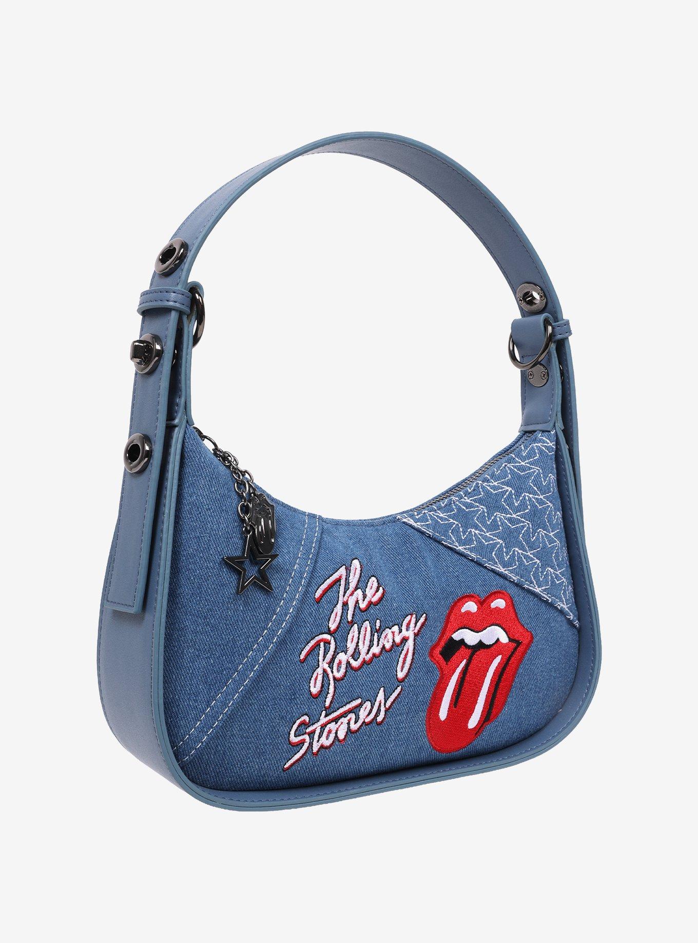 The Rolling Stones Denim Shoulder Bag, , hi-res