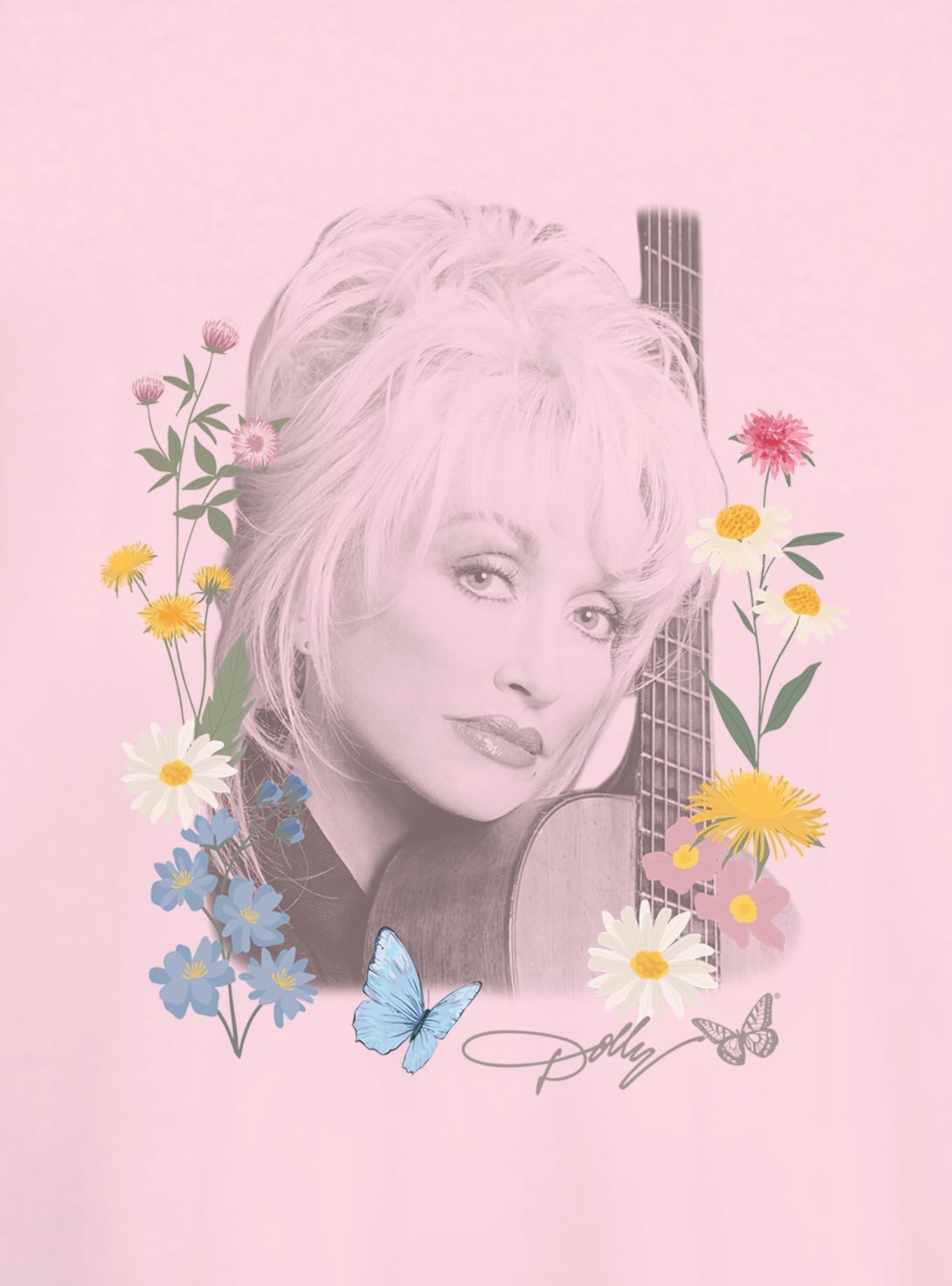 Dolly Parton Wildflowers Portrait Girls T-Shirt, , hi-res