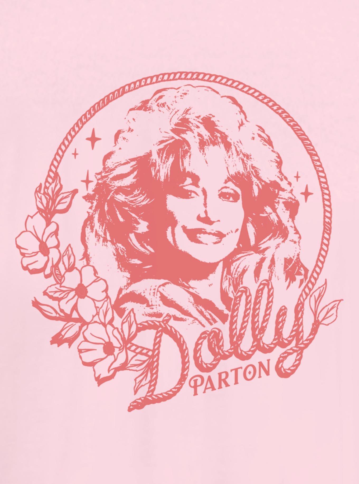 Dolly Parton Rope Circle Portrait Girls T-Shirt, , hi-res