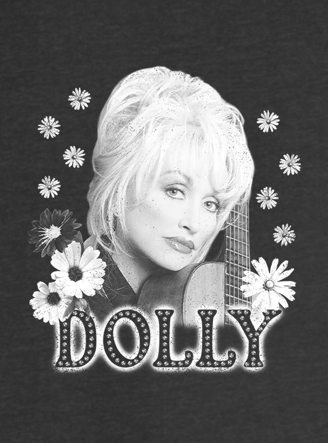 Dolly Parton Flowers Girls Slouchy Sweatshirt, , hi-res