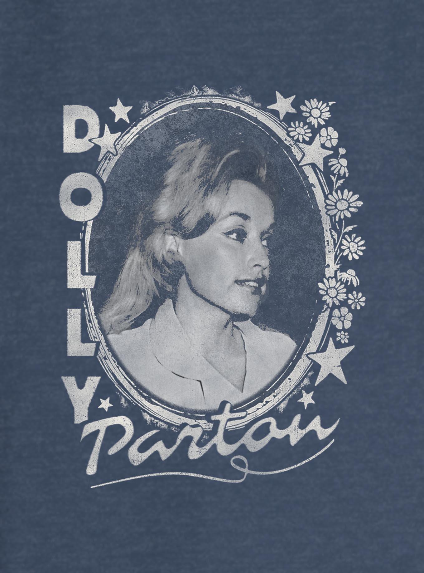 Dolly Parton Stars And Flowers Girls Slouchy Sweatshirt, , hi-res