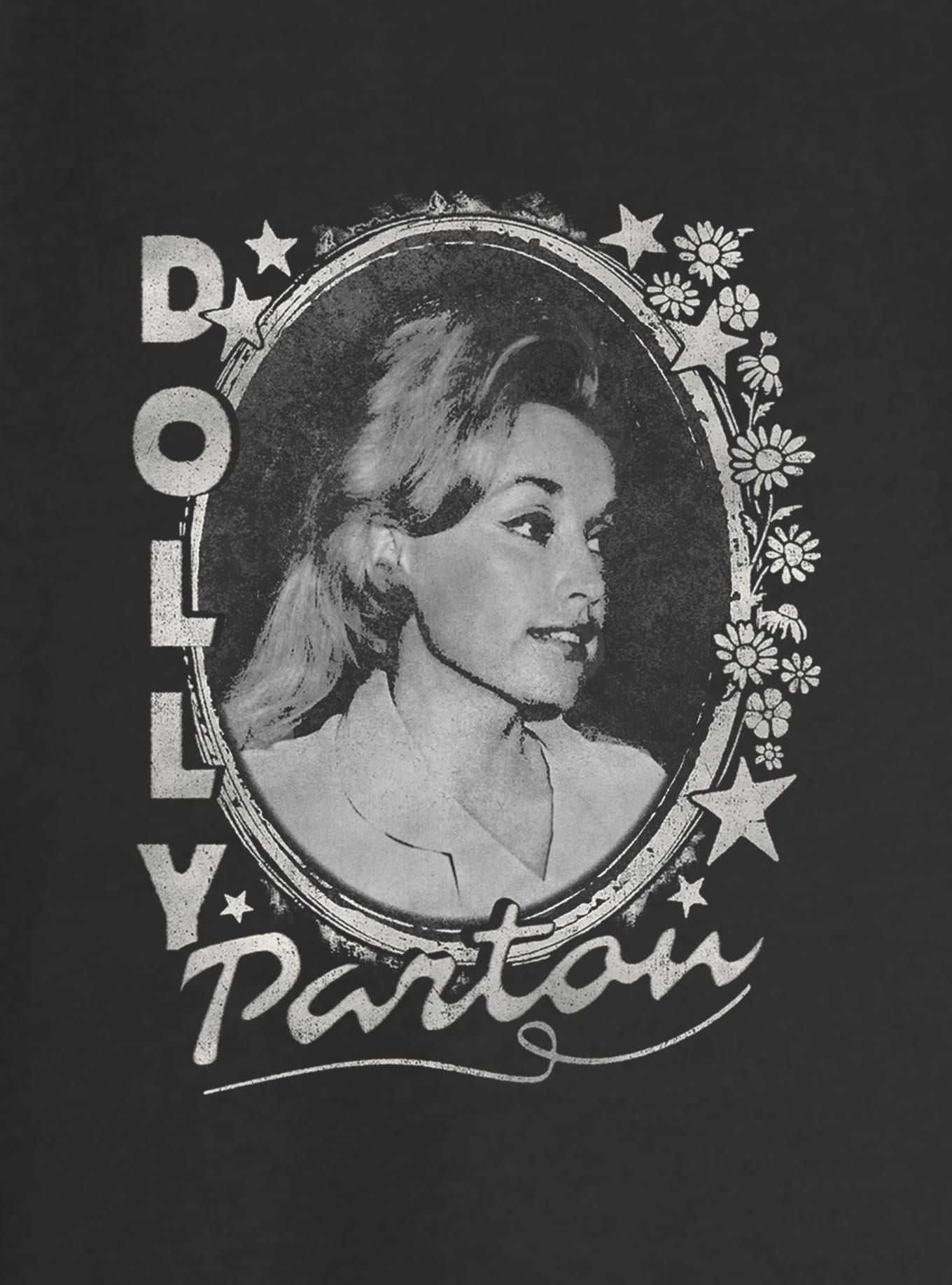 Dolly Parton Stars And Flowers Girls Slouchy Sweatshirt, , hi-res