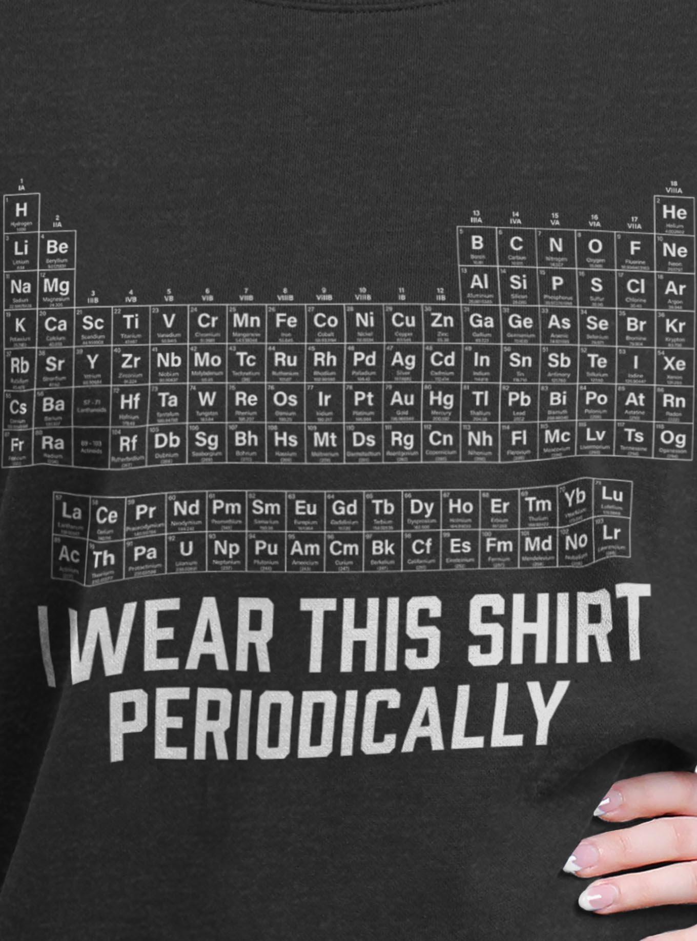 Periodic Table Girls Oversized Sweatshirt, CHAR HTR, alternate - view 2