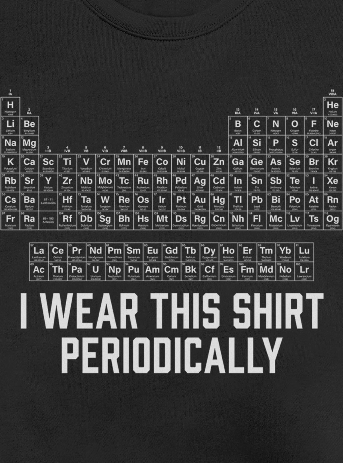 Periodic Table Sweatshirt, BLACK, alternate - view 2