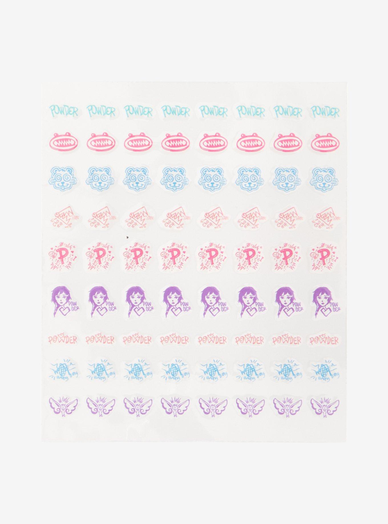 Arctic Fox Arcane Powder Nail Sticker Sheet, , hi-res