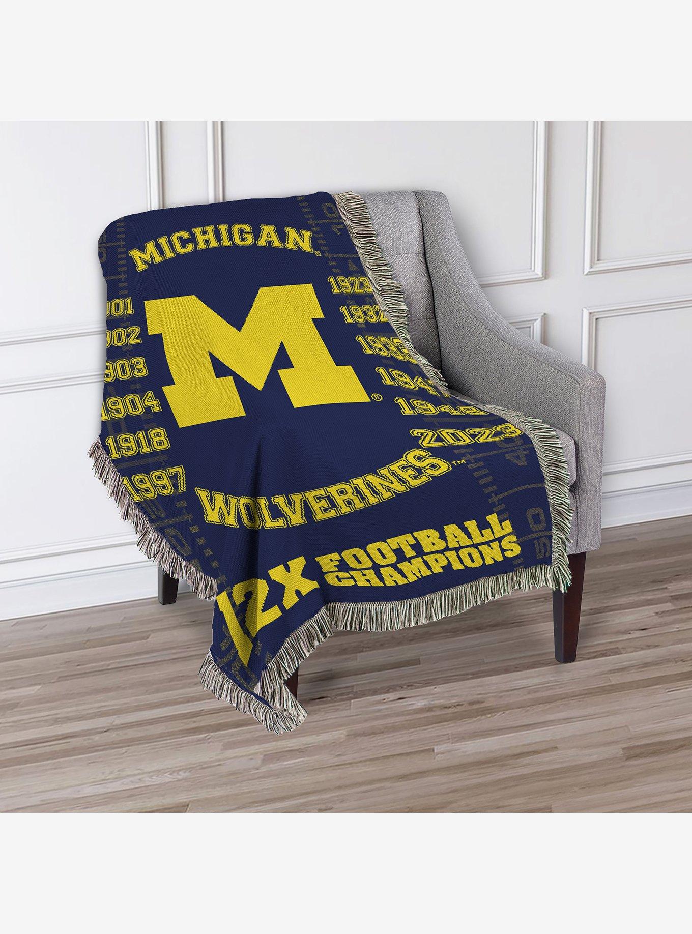 NCAA Michigan Commemorative Series Tapestry Throw, , alternate - view 3