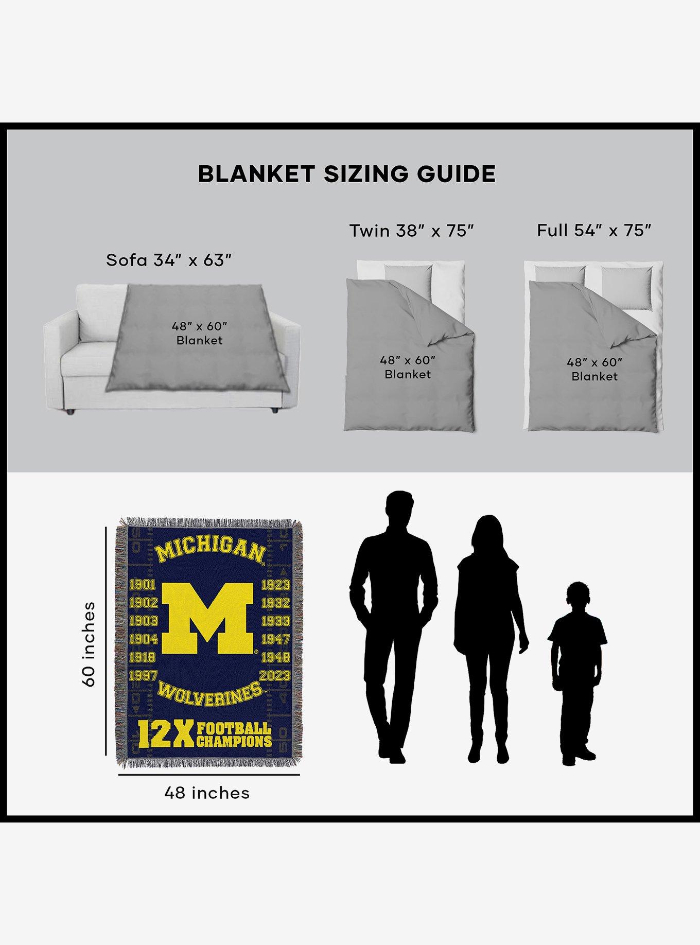 NCAA Michigan Commemorative Series Tapestry Throw, , alternate - view 6