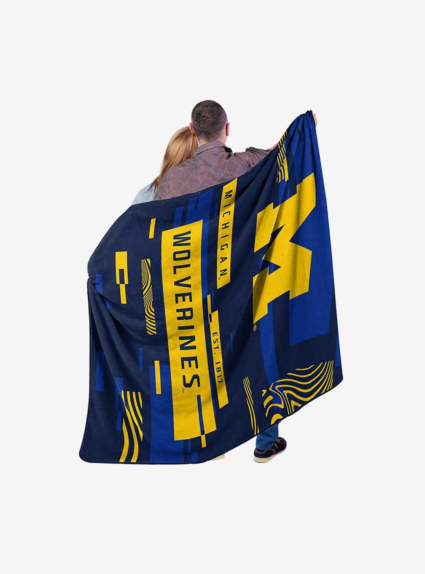 NCAA Digitize Michigan Raschel Throw Blanket, , hi-res