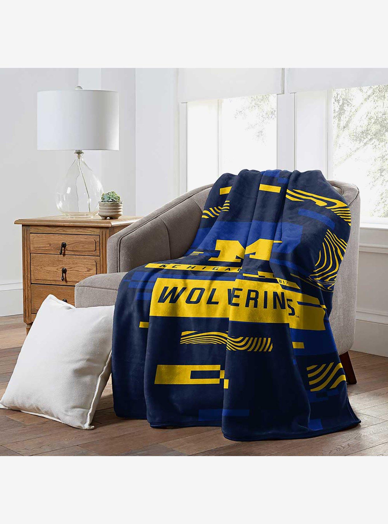 NCAA Digitize Michigan Raschel Throw Blanket, , alternate - view 4