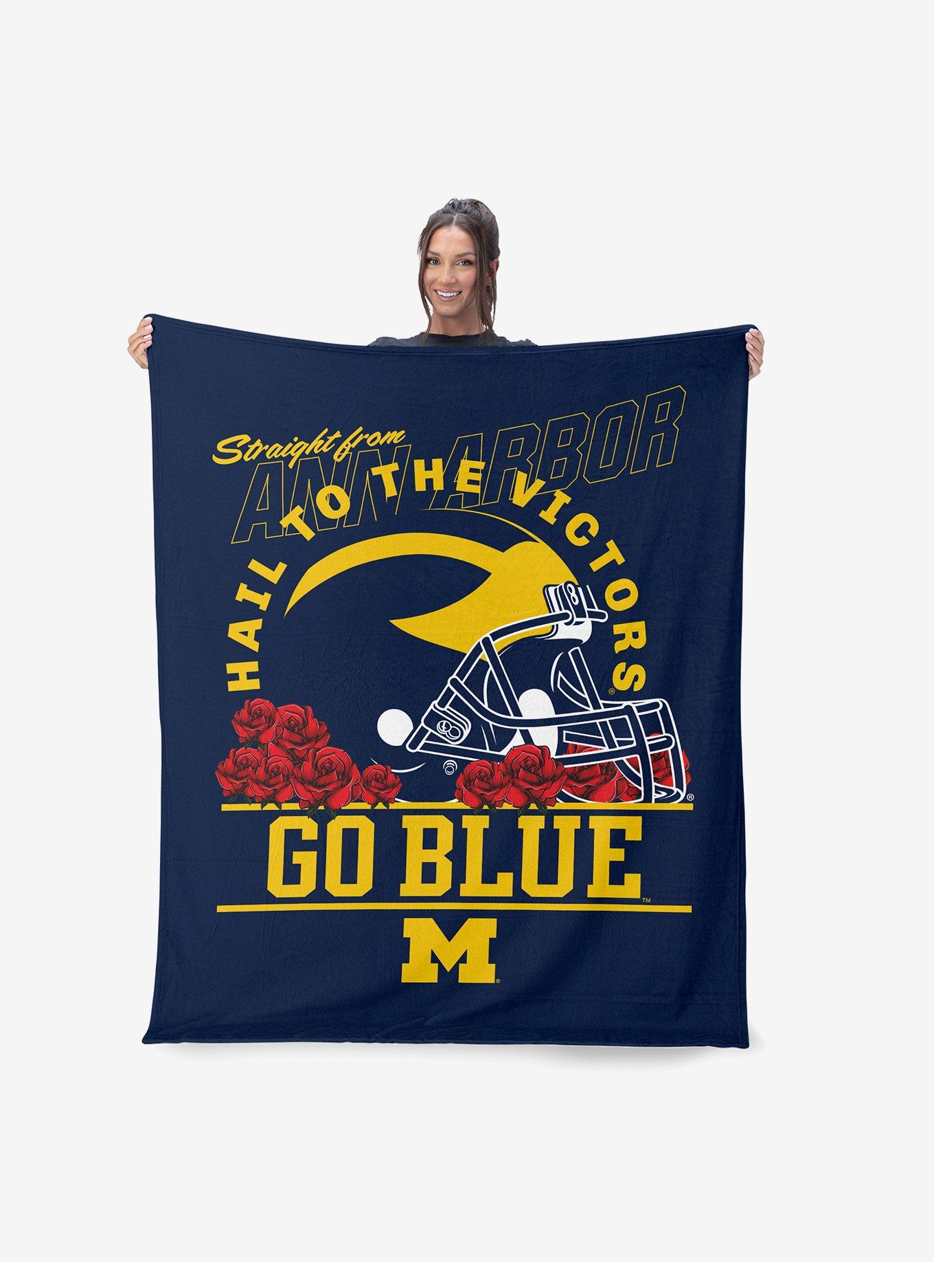 NCAA Michigan Wolverines The Victors Silk Touch Throw Blanket, , hi-res