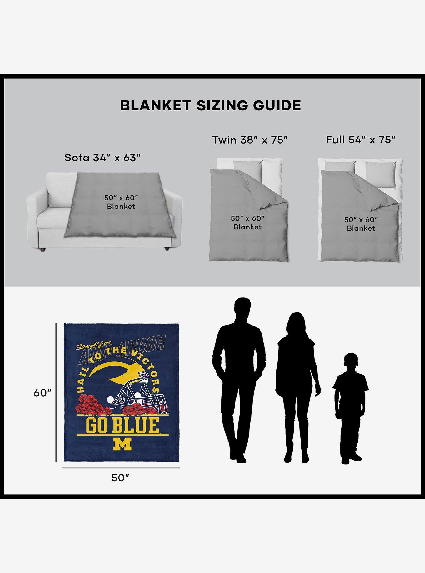 NCAA Michigan Wolverines The Victors Silk Touch Throw Blanket, , alternate - view 5