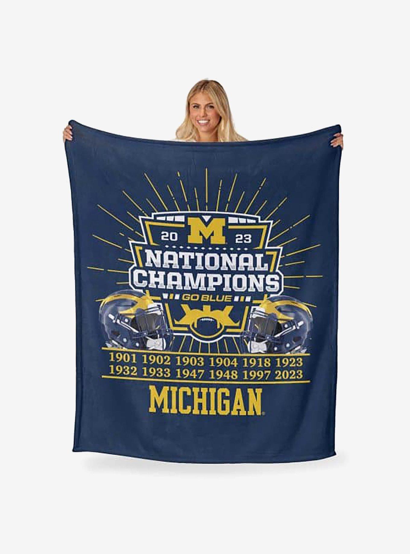NCAA 2023 FBC Fissure Michigan Silk Touch Throw, , hi-res