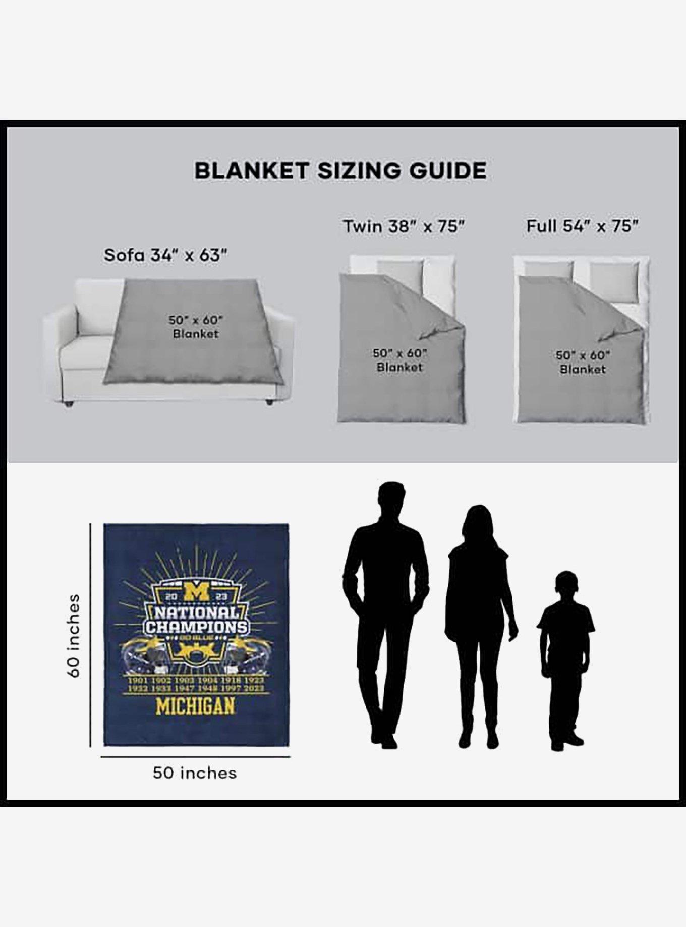 NCAA 2023 FBC Fissure Michigan Silk Touch Throw, , alternate - view 4