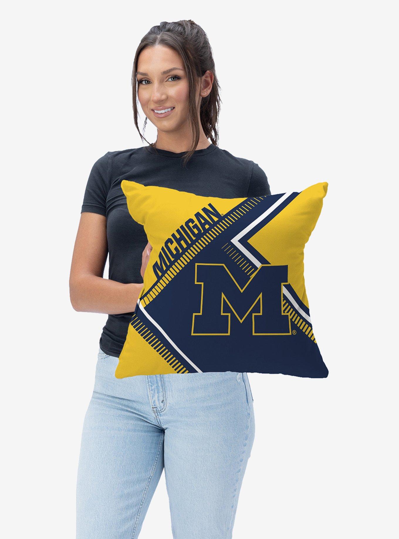 NCAA Michigan Wolverines Pulsewave Throw Pillow, , hi-res