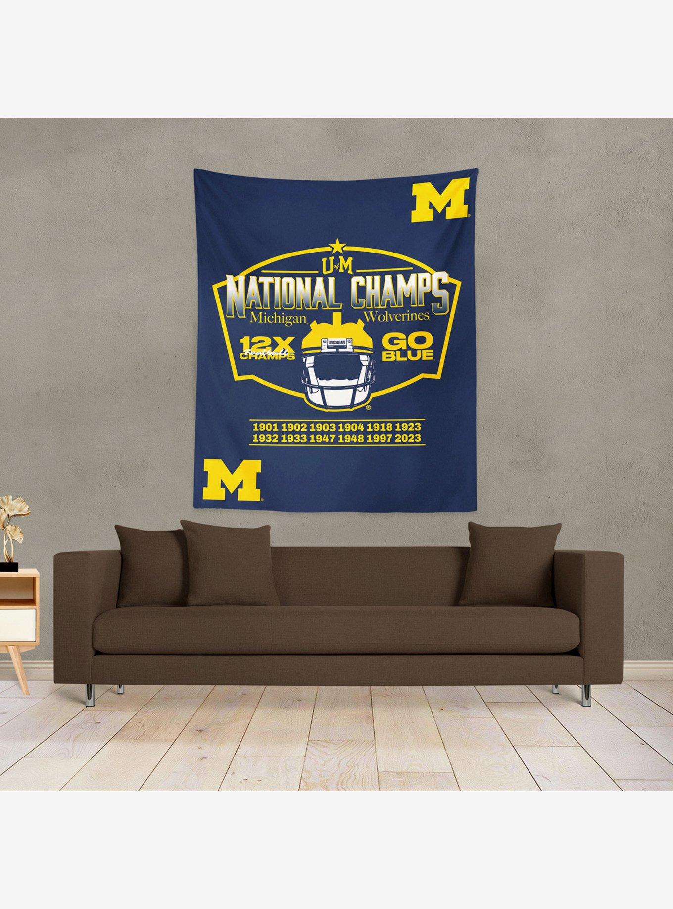 NCAA 2023 FBC Nameplate Michigan Wall Hanging, , alternate - view 3