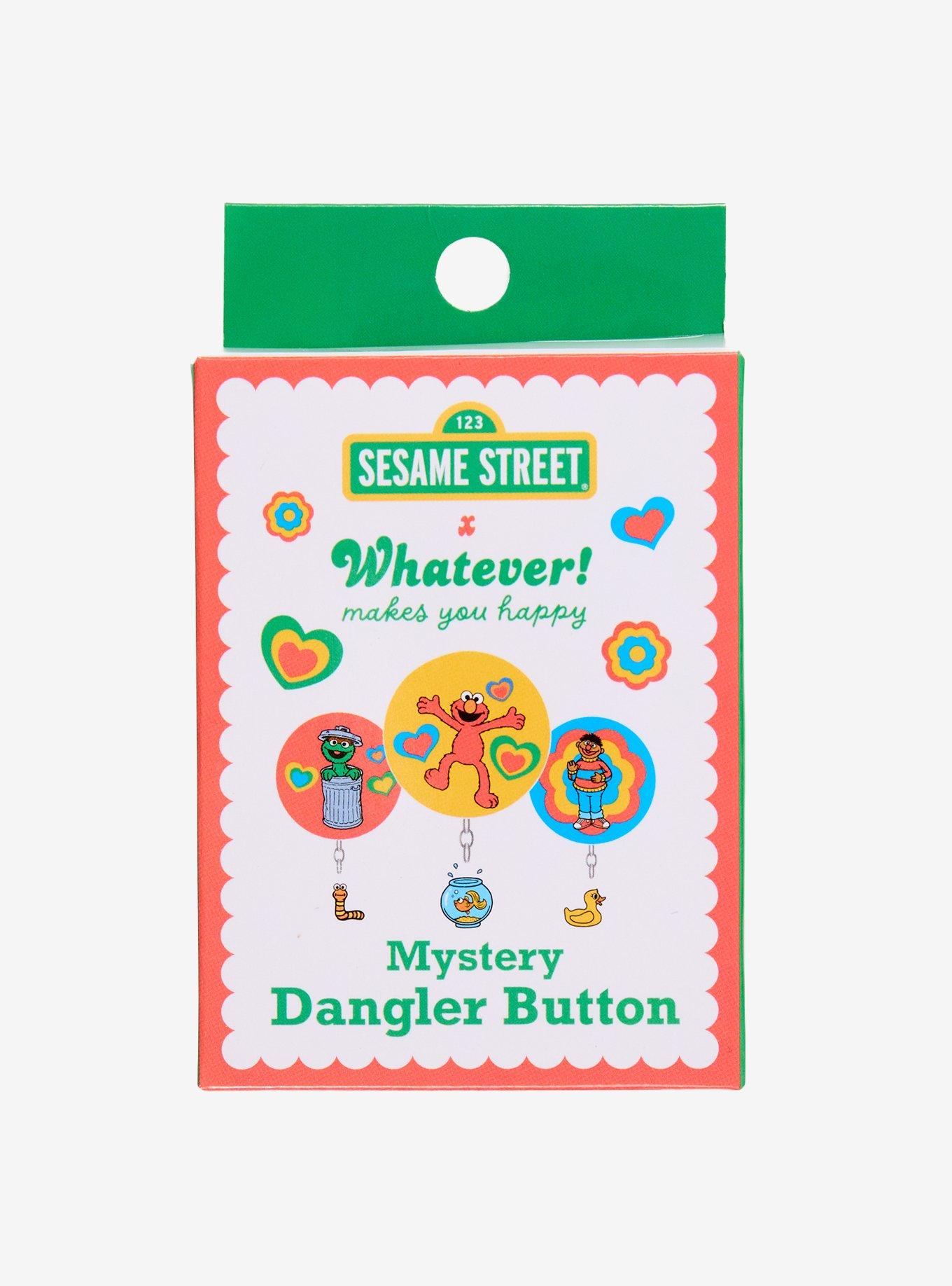 Whatever! Makes You Happy x Sesame Street Blind Box Dangling Button Pin, , alternate - view 2