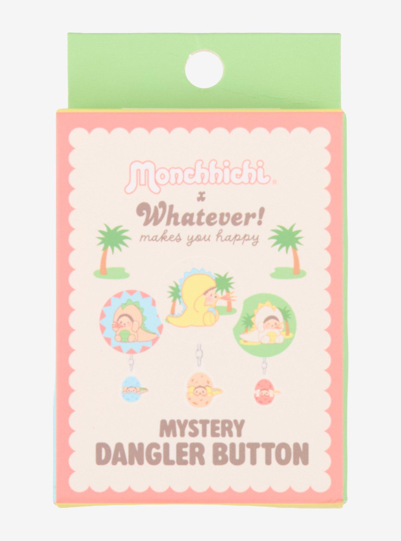 Whatever! Makes You Happy x Monchhichi Blind Box Dangling Button Pin, , alternate - view 2