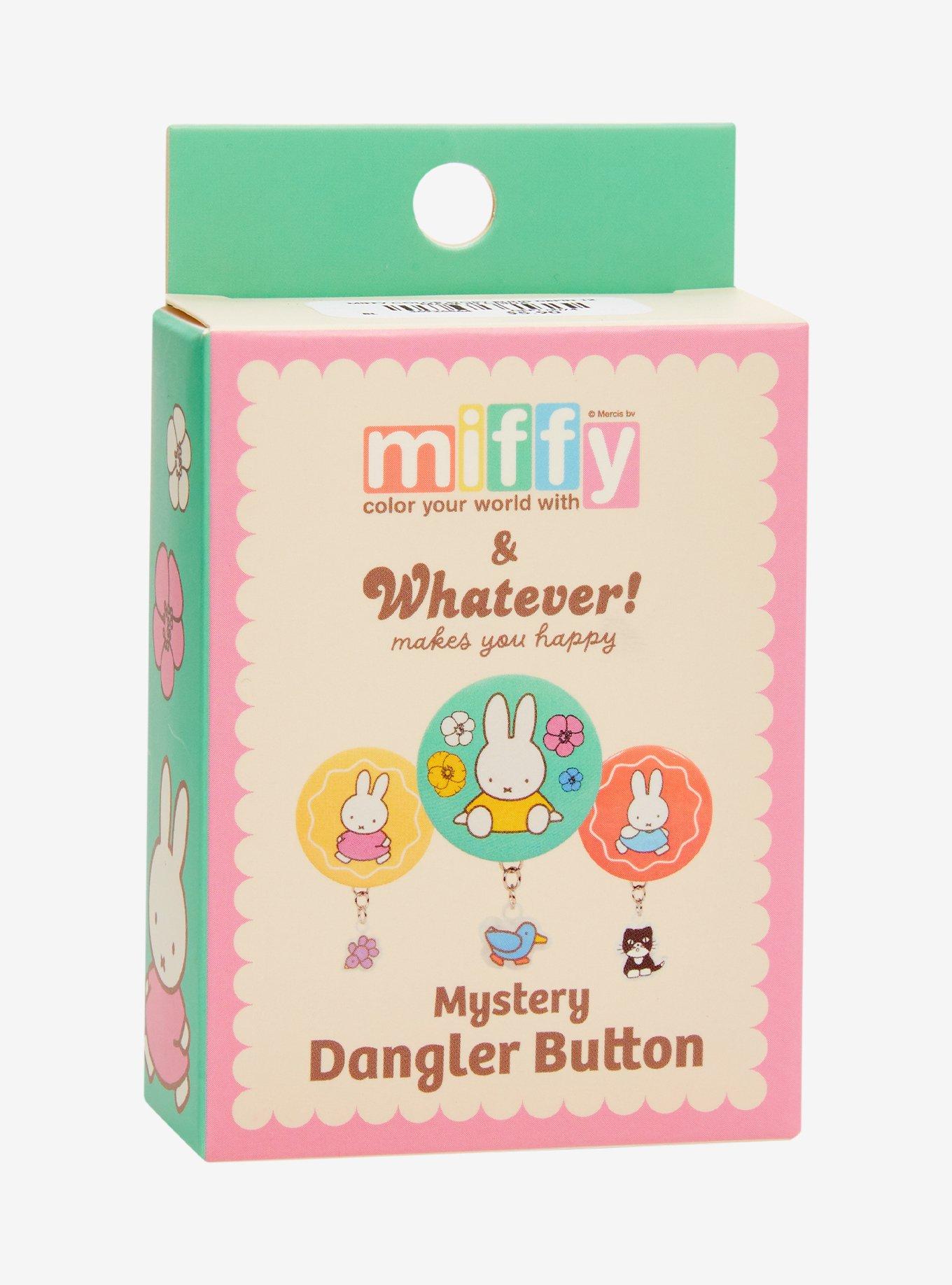 Whatever! Makes You Happy x Miffy Blind Box Button Pin with Dangling Charm, , alternate - view 2