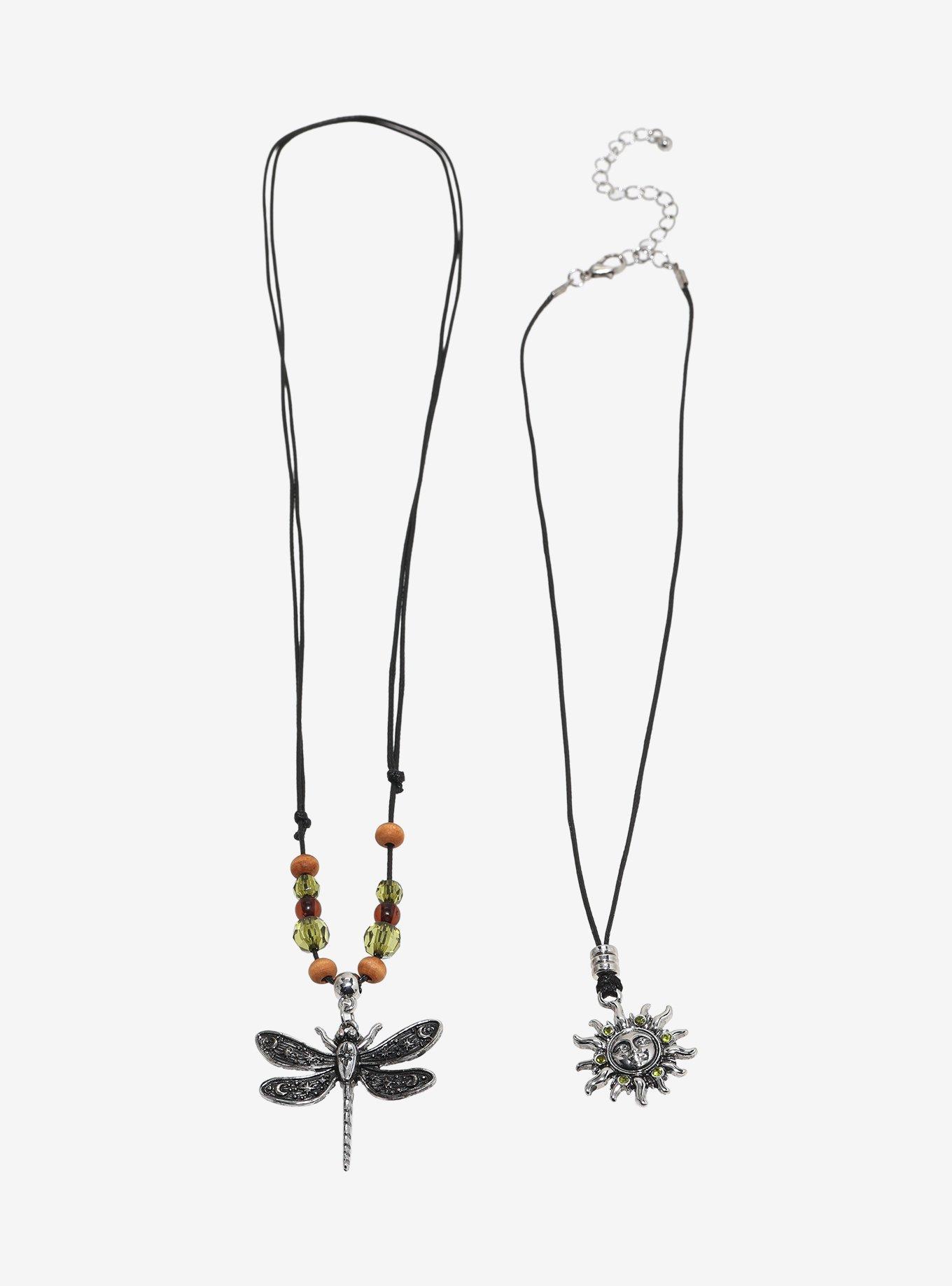 Thorn & Fable Dragonfly Sun Cord Necklace Set, , alternate - view 2