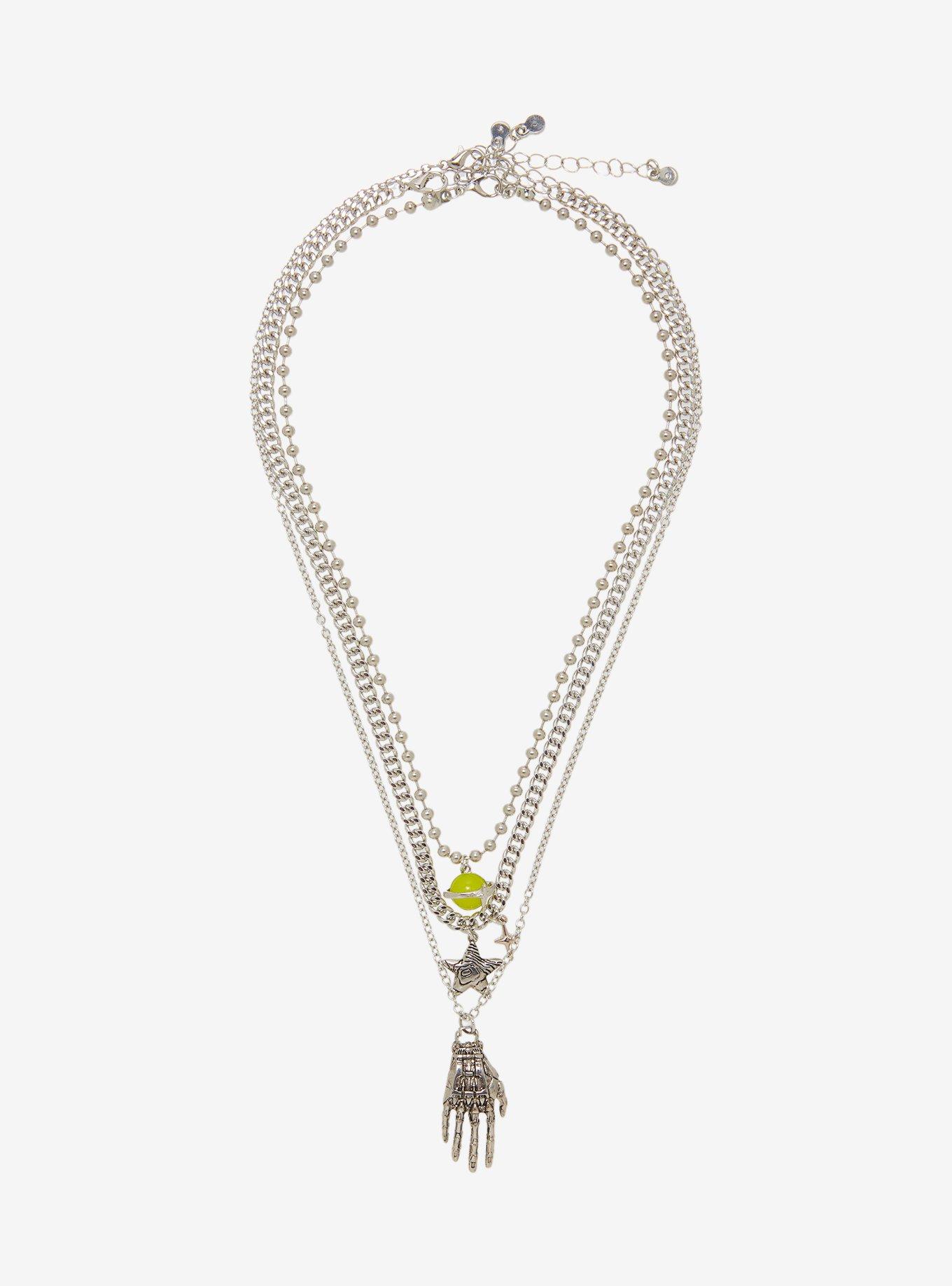 Social Collision Sci-Fi Celestial Layer Necklace Set, , alternate - view 2