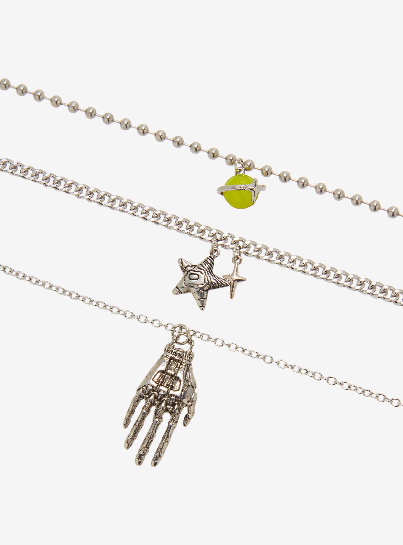 Social Collision Sci-Fi Celestial Layer Necklace Set, , alternate - view 3
