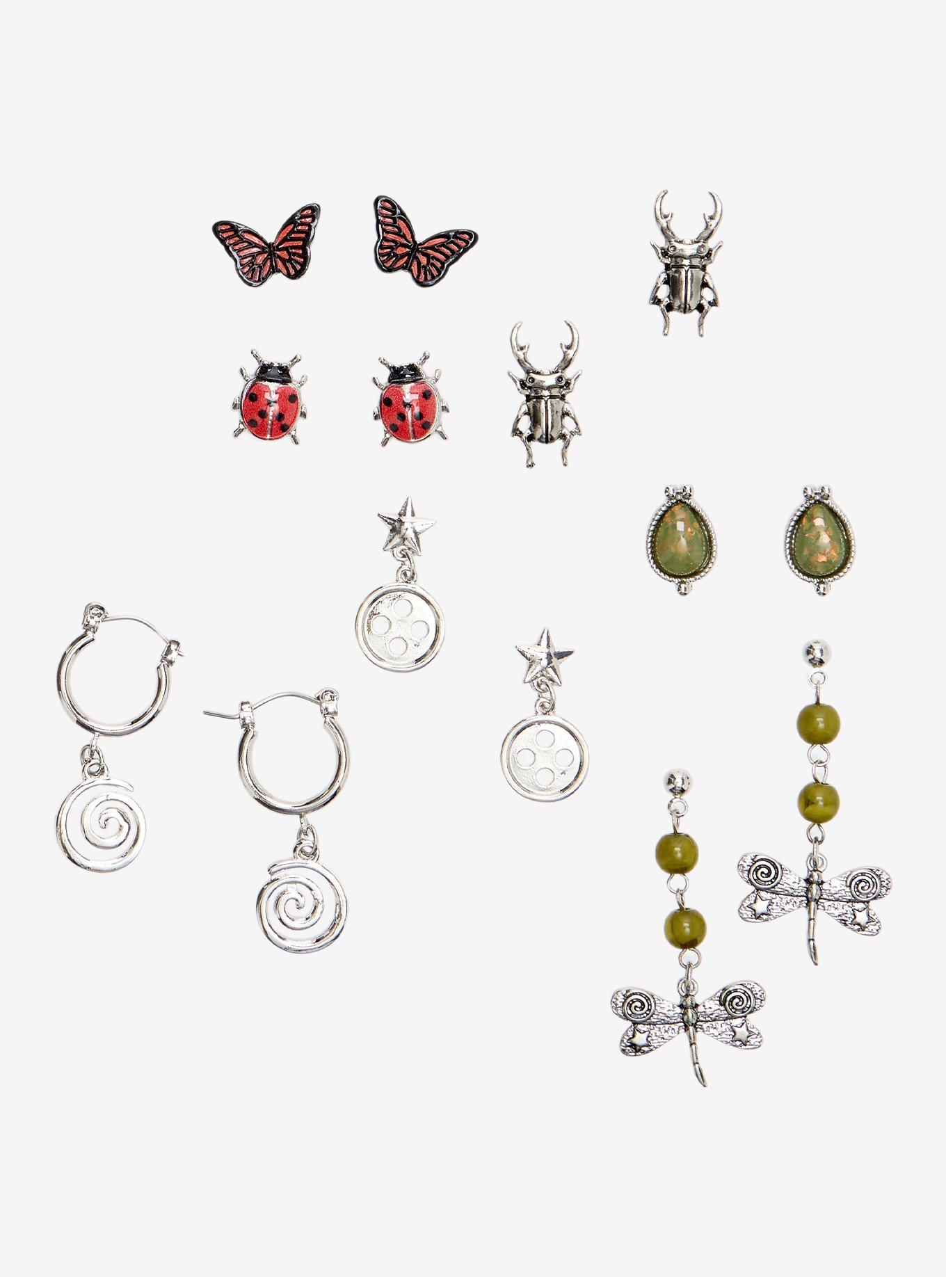 Thorn & Fable Forest Insect Earring Set, , alternate - view 2