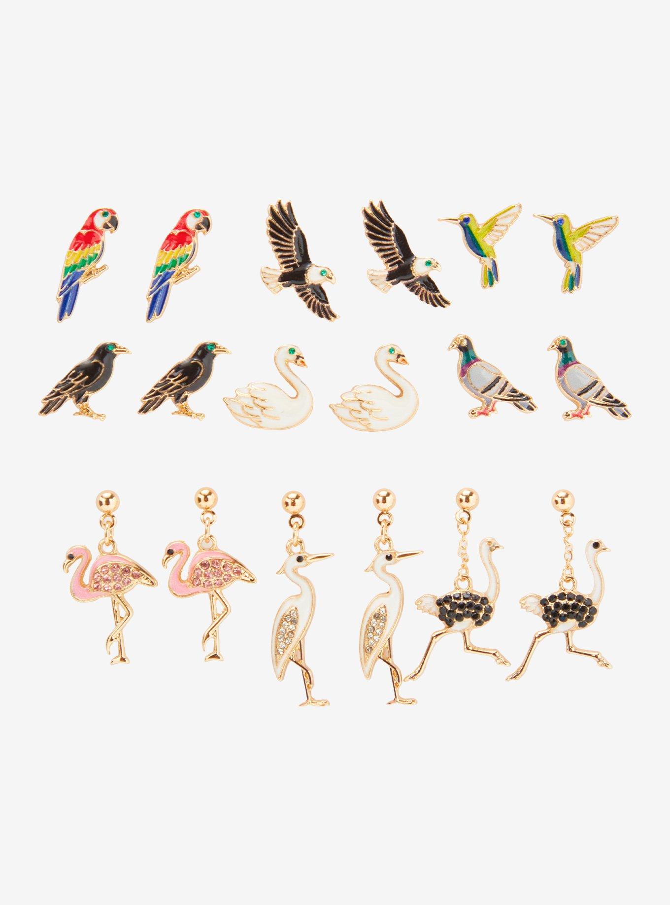 Thorn & Fable Bird Type Earring Set, , alternate - view 2