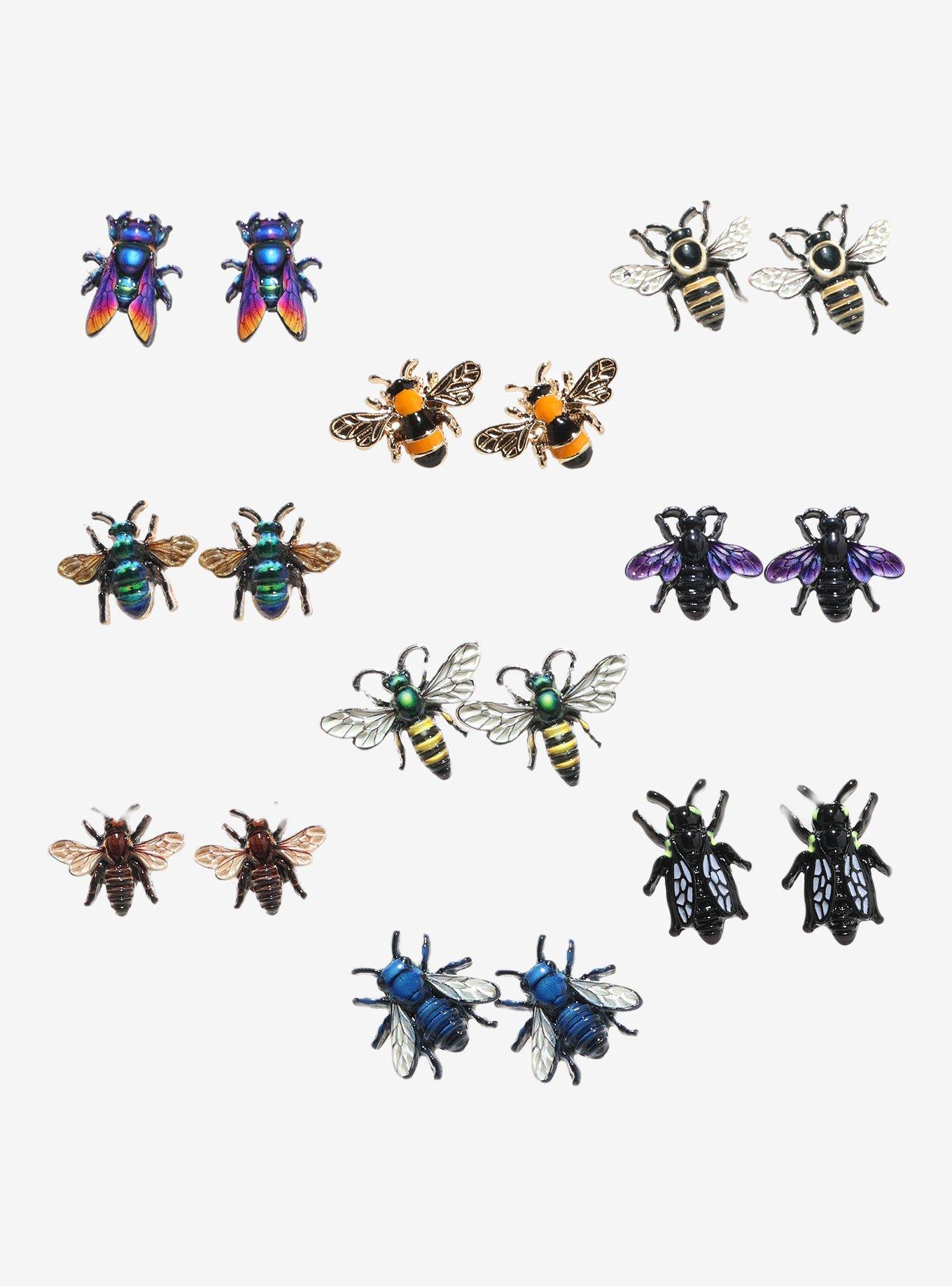Curious Life Of Bees Stud Earring Set, , alternate - view 2