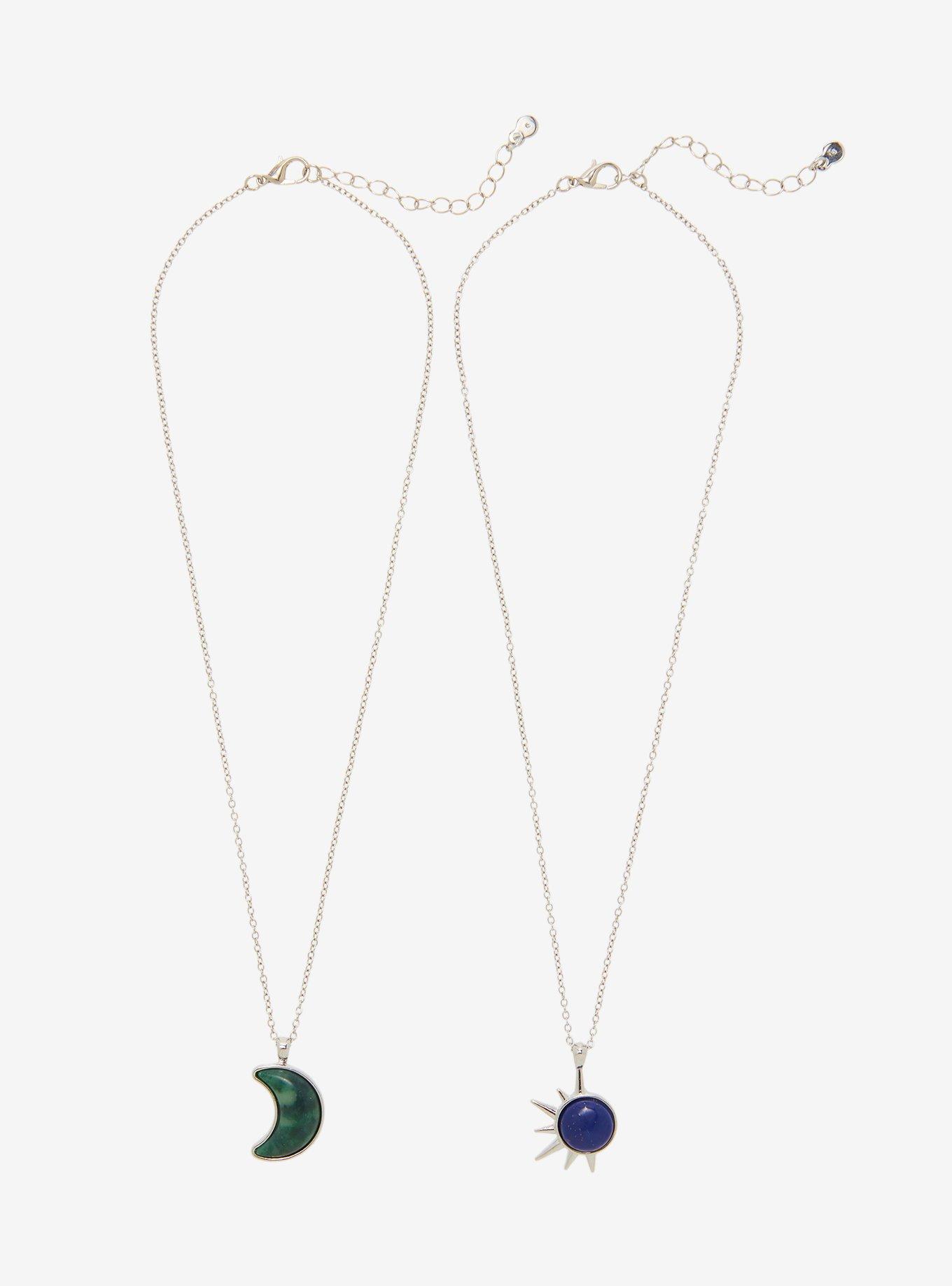 Celestial Soulmates Stone Best Friend Necklace Set, , alternate - view 2
