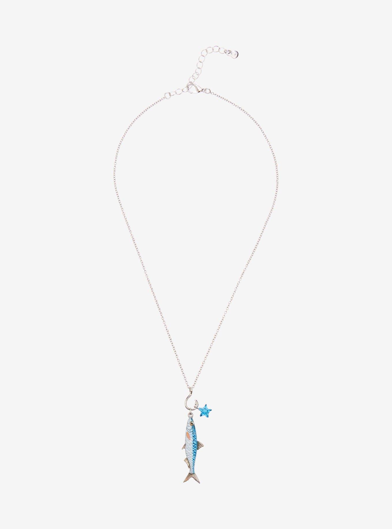 Sardine On Hook Necklace, , alternate - view 2