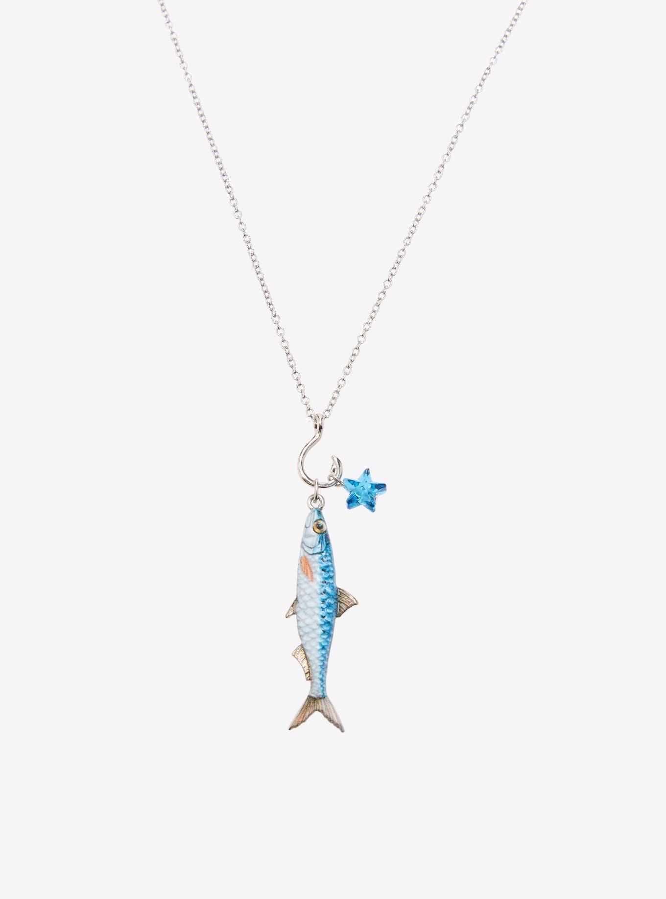 Sardine On Hook Necklace, , alternate - view 3