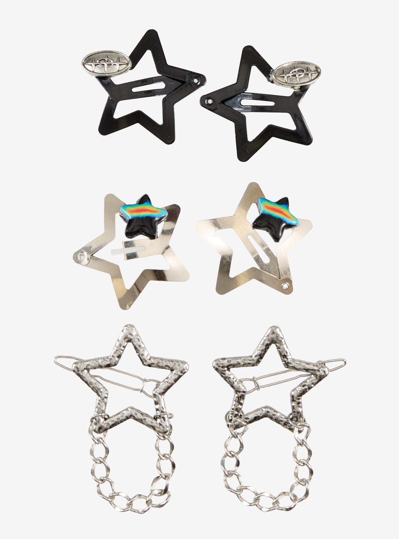 Social Collision Star Chain Hair Clip Set, , alternate - view 2