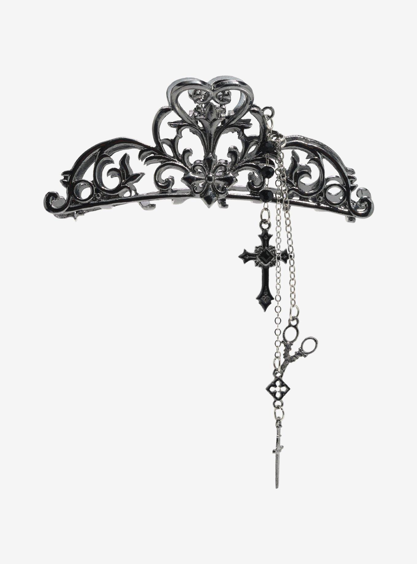 Cosmic Aura Victorian Chain & Charms Claw Hair Clip, , alternate - view 2