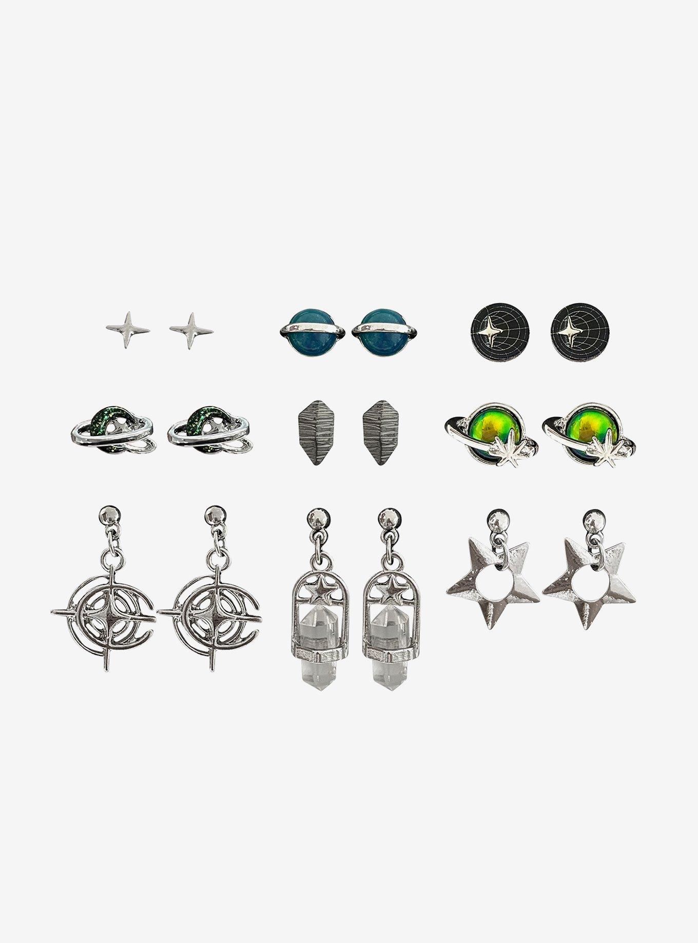Social Collision Celestial Space Earring Set, , alternate - view 2