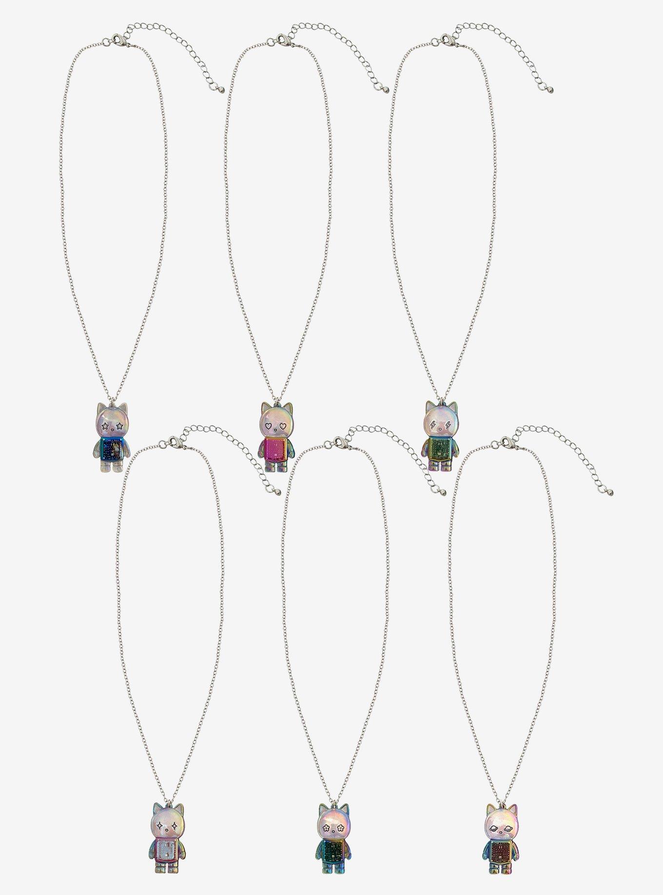 Social Collision Robot Space Cat Blind Box Necklace, , alternate - view 3