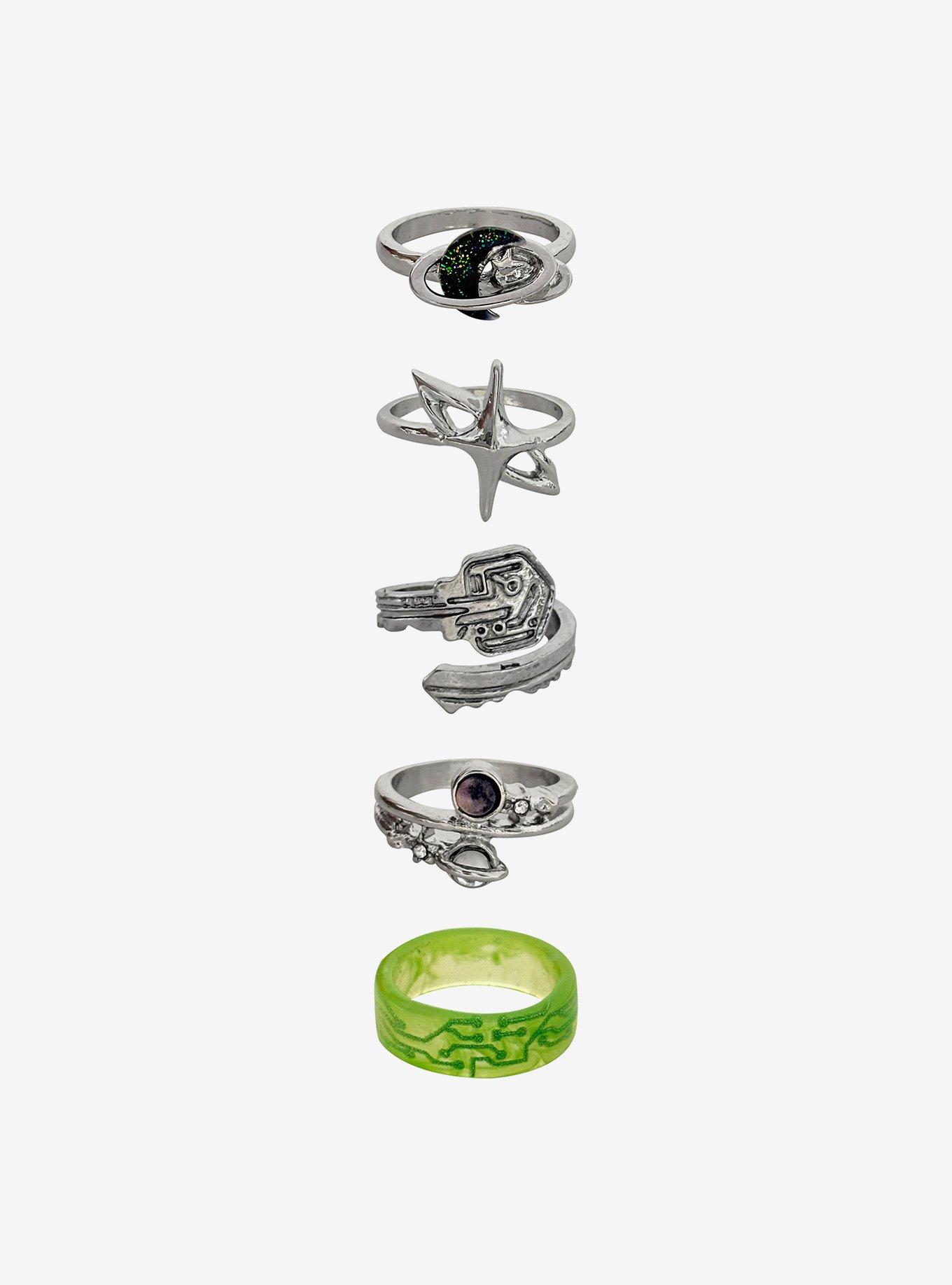 Social Collision Lunar Space Ring Set, , alternate - view 2
