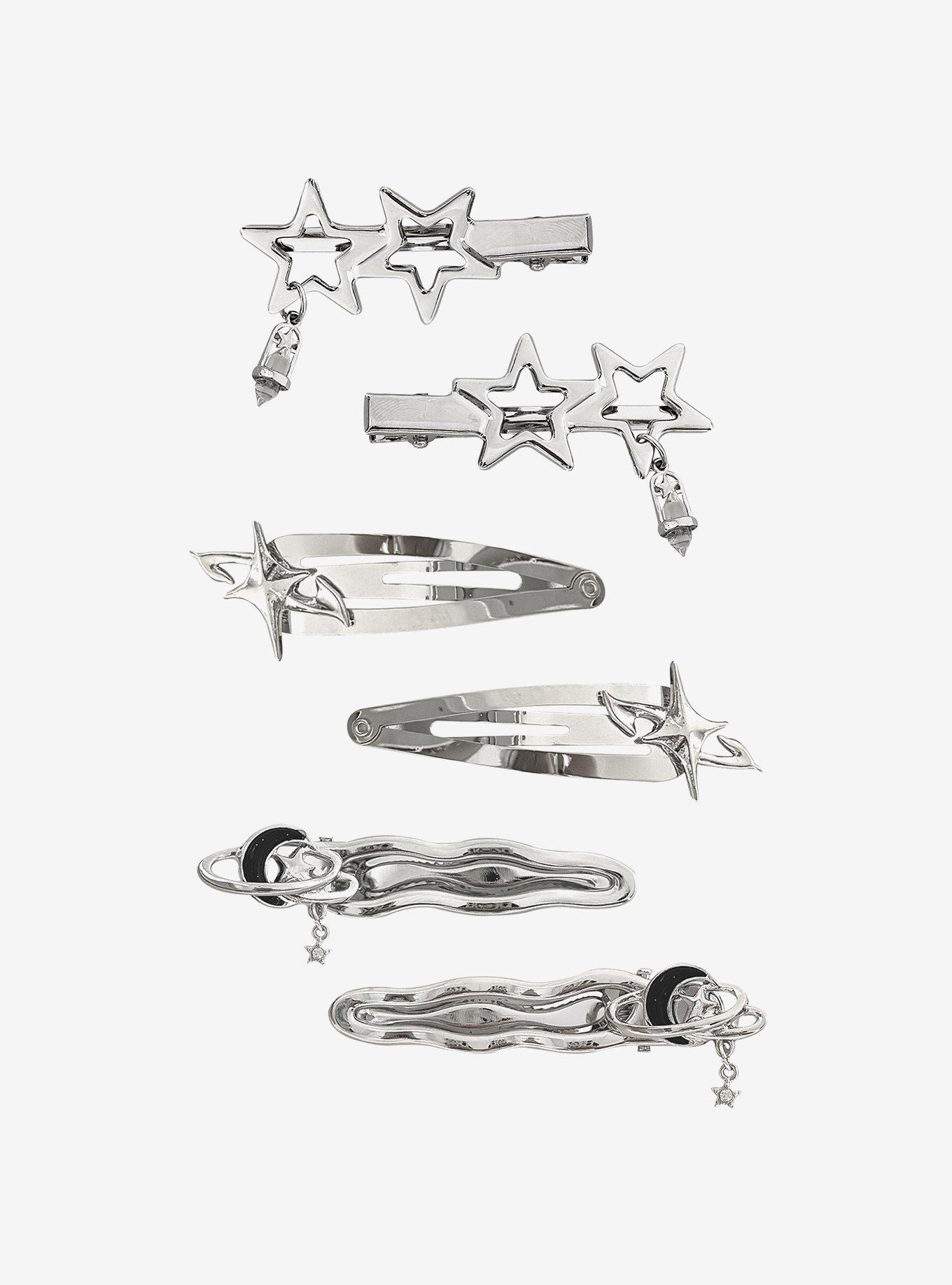 Social Collision Y2K Celestial Hair Clip Set, , alternate - view 2