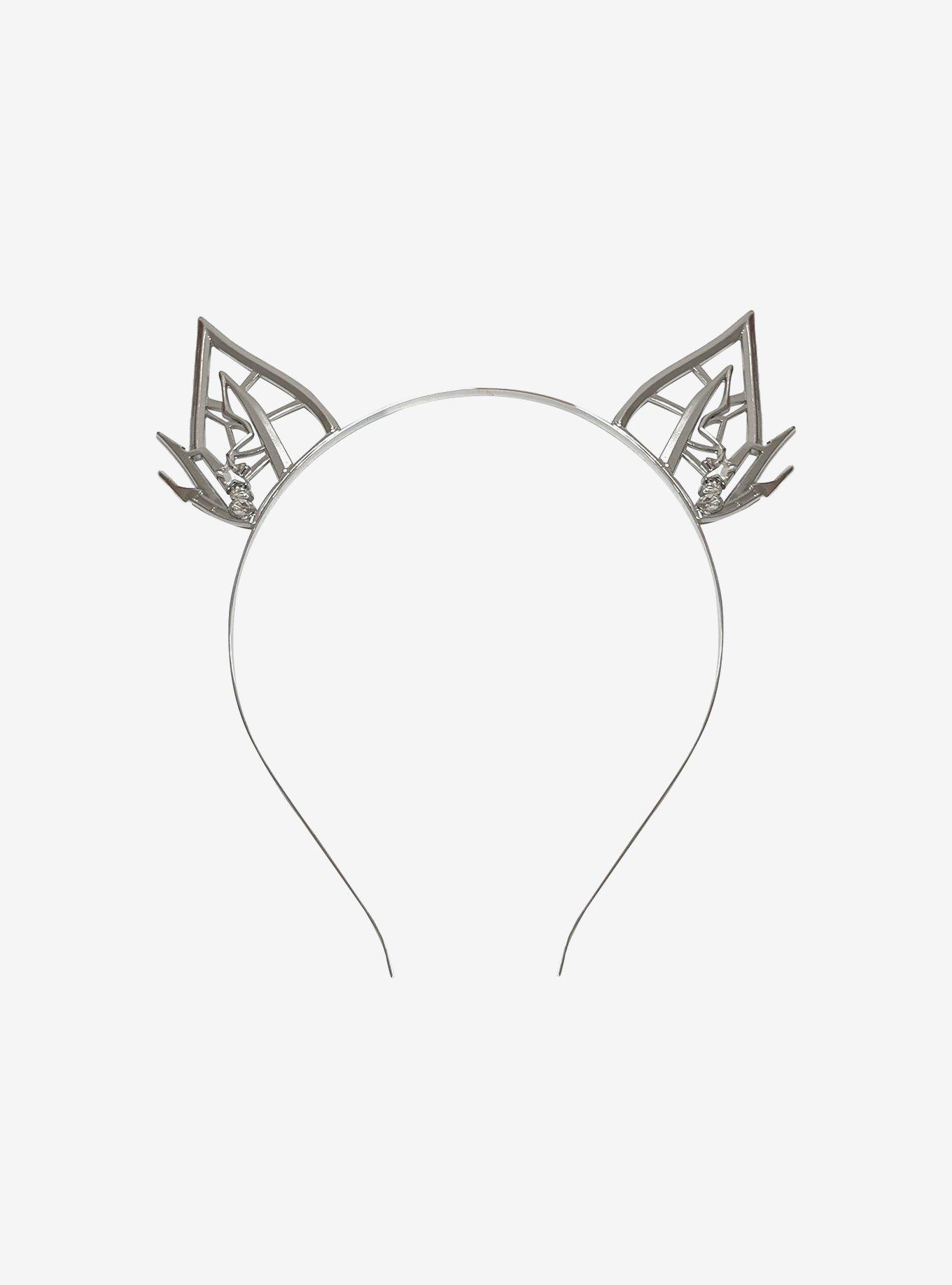 Social Collision Cyber Cat Ear Headband, , alternate - view 2