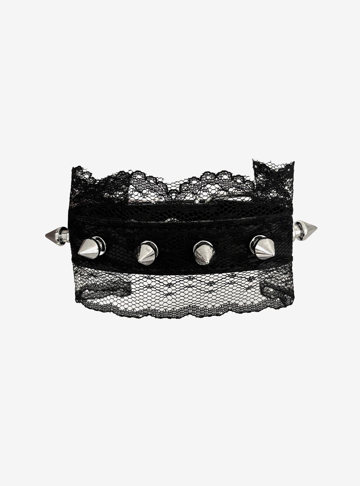 Cosmic Aura Spike Lace Cuff Bracelet, , alternate - view 2