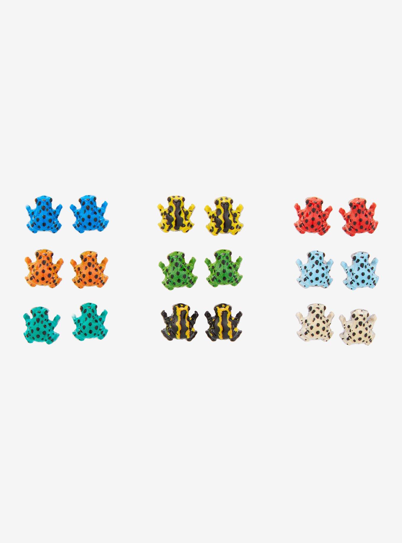 Poisonous Frog Stud Earring Set, , alternate - view 2