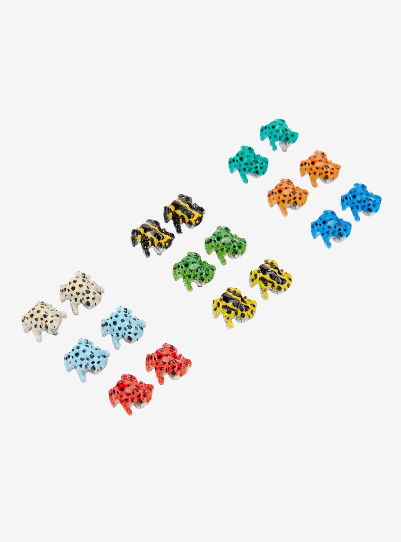 Poisonous Frog Stud Earring Set, , alternate - view 3