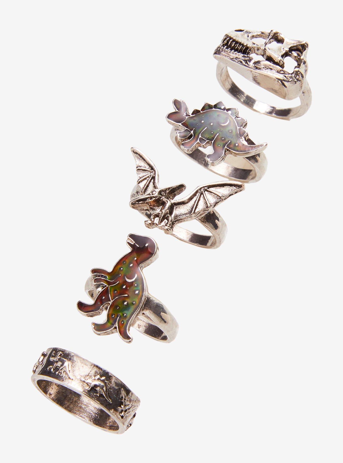 Dinosaur Fossil Mood Ring Set, , alternate - view 3