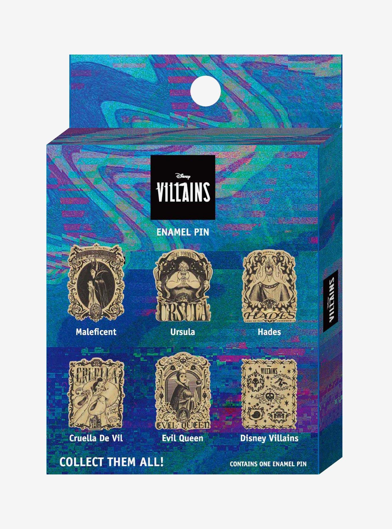 Disney Villains Ink Posters Blind Box Enamel Pin - BoxLunch Exclusive, , alternate - view 2