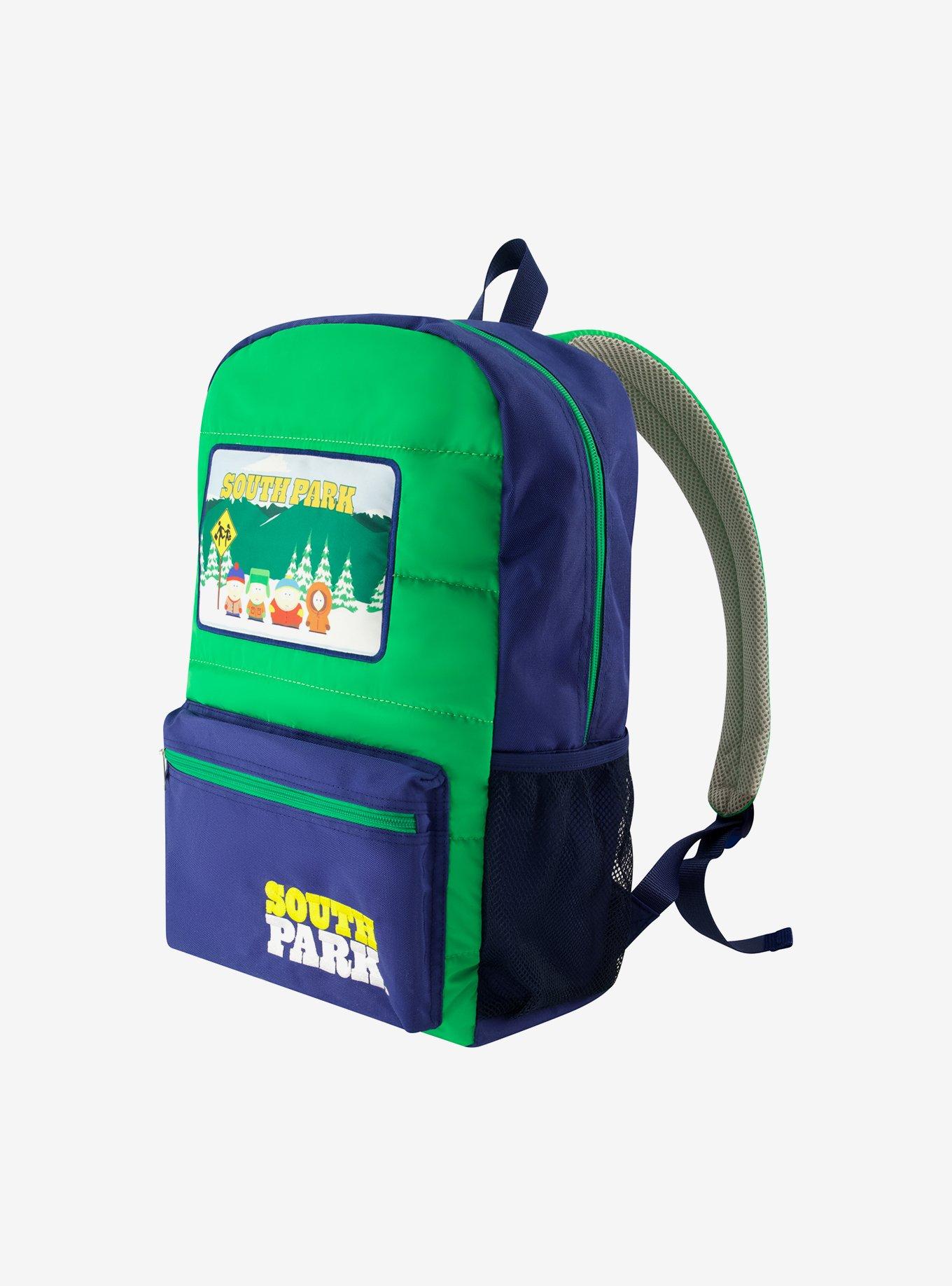 South Park Quilted Backpack with Patches, , alternate - view 4