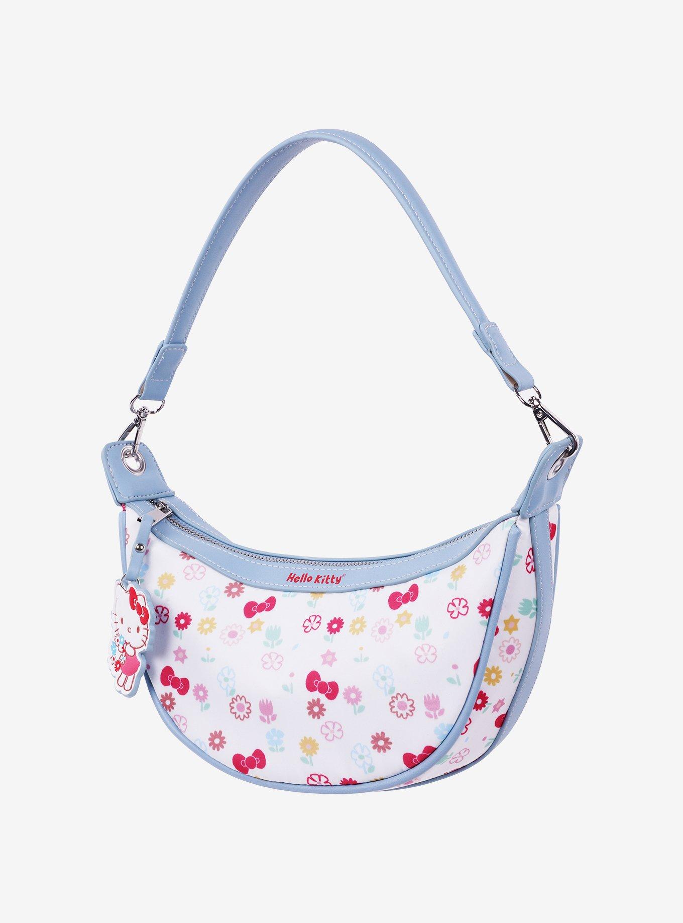 Hello Kitty Floral Print Top Zip Shoulder Bag, , alternate - view 3