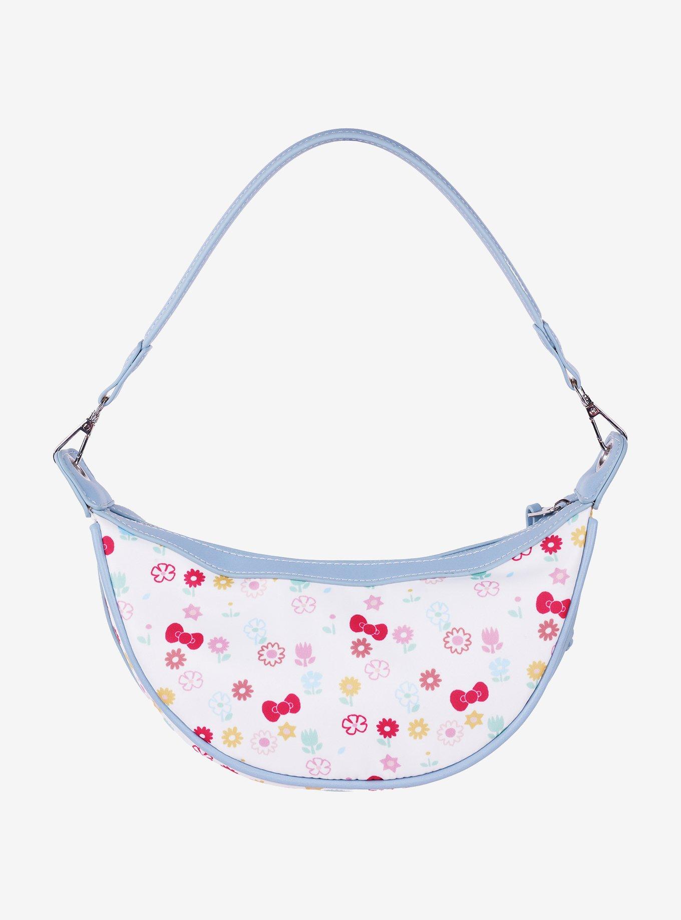 Hello Kitty Floral Print Top Zip Shoulder Bag, , alternate - view 4