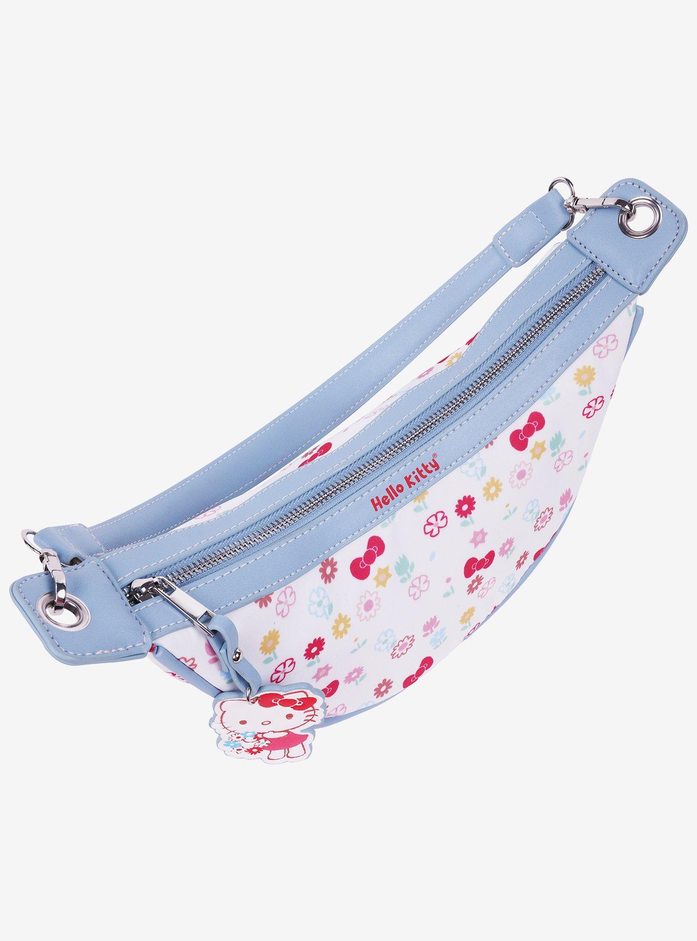 Hello Kitty Floral Print Top Zip Shoulder Bag, , alternate - view 5